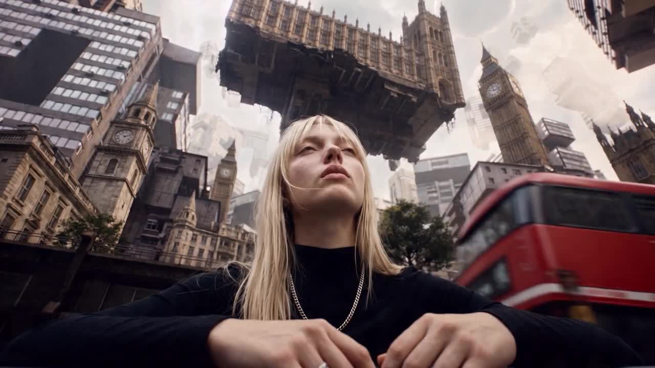 A frame from Nightwolf’s Dropped Signal film for Dreamina